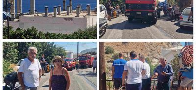 Πυρκαγιά στον εξωτερικό χώρο του Σταθμού Παραγωγής της ΔΕΗ στην Κάλυμνο