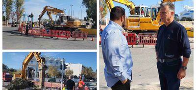 Ξεκίνησαν οι εργασίες για την ανακατασκευή του κόμβου στη Μαρίνα Kω