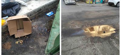Ε. Χριστοφόρου: Βρώμα και δυσοσμία από τα ζουμιά των σκουπιδιών στην οδό Αβέρωφ
