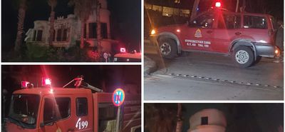 Φωτιά στο πρώην Διοικητήριο της 80 ΑΔΤΕ (οικία Μπρουνέττι)