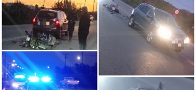 Τροχαίο στον Επαρχιακό: Αυτοκίνητο συγκρούστηκε με δίκυκλο - Στο νοσοκομείο ο οδηγός