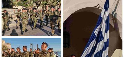 Έπαρση της Σημαίας στο Διοικητήριο Κω