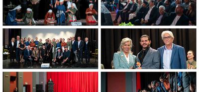 Κατάμεστο το Θέατρο Ρόδου στην εκδήλωση της Παγκωακής Αδελφότητας Ρόδου αφιερωμένη στον Αριστοτέλη Παυλίδη