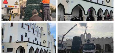 Συνεχίζονται οι εργασίες για την τοποθέτηση του χριστουγεννιάτικου στολισμού στην πόλη της Κω