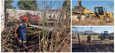 Φωτιά ξέσπασε σε περιοχή στο Τιγκάκι - Μεγάλη κινητοποίηση