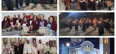 Πλήθος κόσμου στον εσπερινό και το πανηγύρι της εορτής του Αγίου Γεωργίου Νέας Αλικαρνασσού Κω