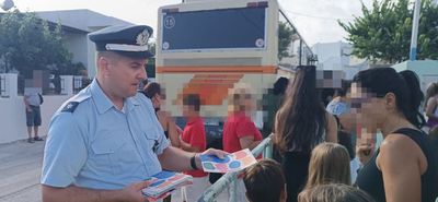 Ενημερωτική εκστρατεία από την τροχαία Κω στα σχολεία του νησιού
