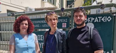Επίσκεψη της Bουλεύτριας Λέσβου του ΚΚΕ Μαρίας Κομνηνάκα στο νοσοκομείο Κω