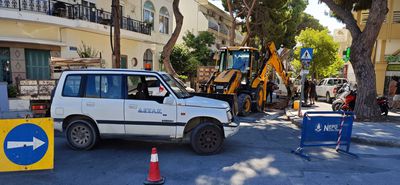 Κλειστή η οδός Αρτεμησίας λόγω εργασιών της ΔΕΥΑΚ - Διακοπή νερού στην περιοχή