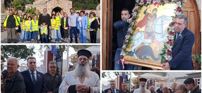 Με λαμπρότητα ο εορτασμός του Αγ. Γεωργίου στα Λάερμα Ρόδου