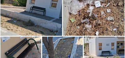 Παράπονα για τα σκουπίδια έξω από το αγροτικό ιατρείο Πυλίου