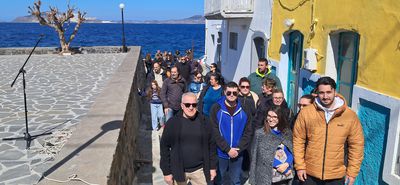 Γεμάτη παλμό η κινητοποίηση στη Νίσυρο για τα Τέμπη