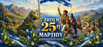 25 Μαρτίου: Ημέρα με διπλή γιορτή για το Έθνος μας - Χρόνια πολλά Ελλάδα!