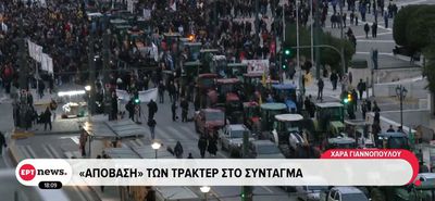 "Απόβαση" των τρακτέρ στο Σύνταγμα για το συλλαλητήριο 