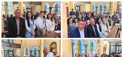 Πάσχα Καθολικών στην Κω: Διπλή γιορτή - Εορτάστηκε η Ανάσταση του Κυρίου και η βάπτιση δύο αδελφών 