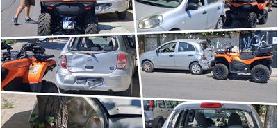 Τροχαίο στην οδό ΕΘν. Αντιστάσεως στην πόλη της Κω - "Γουρούνα" συγκρούστηκε με ΙΧ