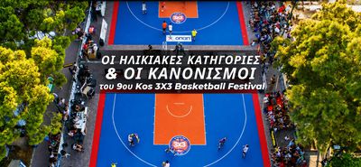 Οι ηλικιακές κατηγορίες και οι κανονισμοί του 9ου Kos 3X3 Basketball Festival