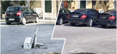 «΄Εκλεισε» η επικίνδυνη λακκούβα στην οδό Αμερικής στην πόλη της Κω - Κάτοικοι είχαν βάλει μέσα κλιματιστικό