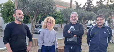 Μαθητές του Εσπερινού ΕΠΑΛ Καλύμνου μεταμορφώνουν εγκαταλελειμμένο χώρο σε μικρό πάρκο αναψυχής 