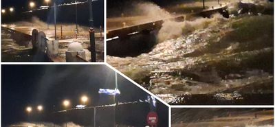 Ισχυροί άνεμοι σαρώνουν την Κω - Έσπασαν τα μπλόκια στο λιμάνι