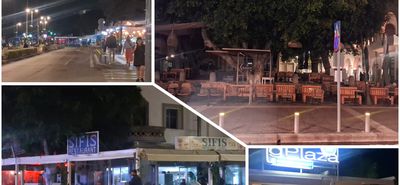 Νοέμβριο θύμισε το βράδυ το λιμάνι της Κω – Άδειοι δρόμοι και κλειστά καταστήματα λόγω καιρού 