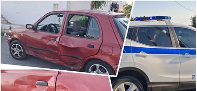 Τροχαίο ατύχημα στο Τιγκάκι - Αυτοκίνητο συγκρούστηκε με δίκυκλο 