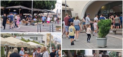 Αυξημένη η κίνηση σήμερα στο κέντρο της Κω λόγω της βροχής – Οι τουρίστες προτίμησαν τη βόλτα στην πόλη