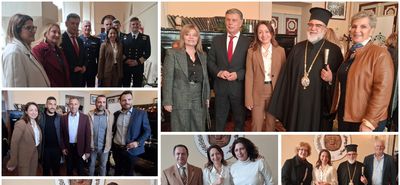 Ανταλλαγή ευχών για τα Θεοφάνεια στο γραφείο της Επάρχου