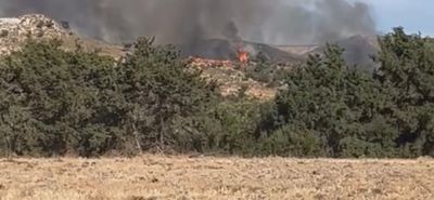 Συμβαίνει τώρα: Φωτιά στην Καρδάμαινα Ζητήθηκε η συνδρομή εναέριου μέσου 