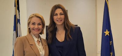Συνάντηση της Μ. Ιατρίδη με την Υπ. Παιδείας Σ. Ζαχαράκη για ζητήματα εκπαίδευσης και σχολικών υποδομών στα Δωδ/σα
