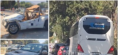 Μποτιλιάρισμα μετά από τροχαίο στο κέντρο της Κω - 