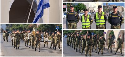 Έπαρση της σημαίας στο Διοικητήριο Κω 