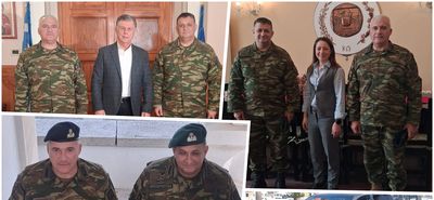 Εθιμοτυπικές επισκέψεις του νέου Δκτη της 80 ΑΔΤΕ Γ. Γαρουφαλιά σε φορείς του νησιού