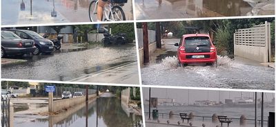 Προβλήματα στην πόλη της Κω από την πρωινή βροχόπτωση
