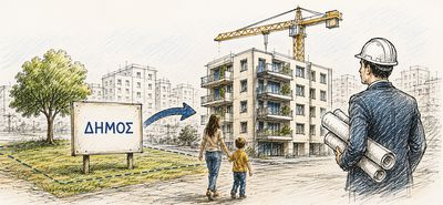 “Φρένο” στην στεγαστική κρίση επιχειρεί να βάλει ο νέος νόμος για την κοινωνική αντιπαροχή - Ο Δήμος θα βάζει το οικόπεδο και ο ιδιώτης κεφάλαιο & εργασία