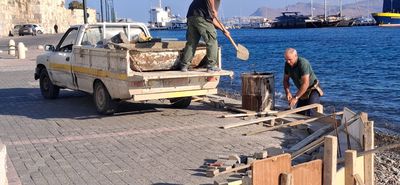 Παρεμβάσεις στο παραλιακό μέτωπο απέναντι από το Επαρχείο 