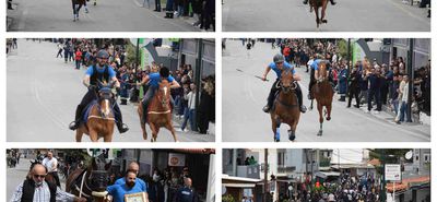 Με λαμπρότητα η παρέλαση αλόγων στο Πυλί προς τιμήν του Αγίου Γεωργίου