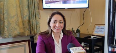 Υποδοχή ευχών από την Έπαρχο Κω-Νισύρου Ντίνα Σβύνου για το νέο έτος την ημέρα των Θεοφανείων