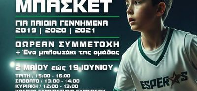 ΕΣΠΕΡΟΣ ΚΩ: ΓΝΩΡΙΜΙΑ ΜΕ ΤΟ ΜΠΑΣΚΕΤ