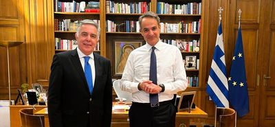 Στο Μέγαρο Μαξίμου ο Βουλευτής Β. Υψηλάντης - Συναντήθηκε με τον Πρωθυπουργό Κ. Μητσοτάκη