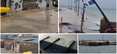 Έσπασαν τα μπλόκια στο λιμάνι της Κω - Έπεσαν κολώνες φωτισμού- Zημιές και σε επιχειρήσεις (vid)