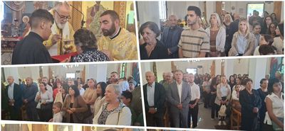 Πλήθος πιστών στην Κυριακάτικη Θεία Λειτουργία στον Ι.Ν. Αγ. Πάντων Κω και προσκύνημα της Εικόνας του Αγ. Φανουρίου