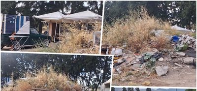 Επιχείρηση απομάκρυνσης των Ρομά από την είσοδο της πόλης