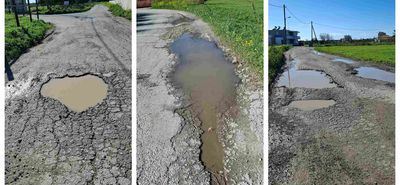 Παράπονα αναγνώστριας για τις λακκούβες στο Μαρμάρι