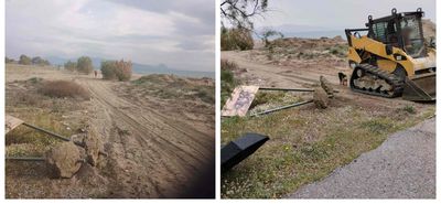 Καταγγελία στην Αστυνομία από τον κ. Β. Τρακόσα και τον κ. Σ. Χατζηπέτρο για παράνομες παρεμβάσεις στην παραλία του Ναυτικού Ομίλου