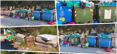 «SOS» από τους κατοίκους σε Ψαλίδι, Αγ. Πάντες και Ηρακλή για τους γεμάτους κάδους