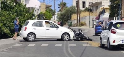 Νέο τροχαίο στο Πυλί - Αυτοκίνητο συγκρούστηκε με δίκυκλο