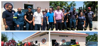 Eνίσχυση της Πολιτικής Προστασίας Kω με 2 σύγχρονα πυροσβεστικά οχήματα