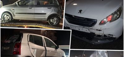 Τροχαίο ατύχημα στην πόλη με σύγκρουση 2 αυτοκινήτων