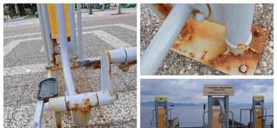 Δημήτρης Καλλούδης: Σκουριασμένα τα μηχανήματα του υπαίθριου γυμναστηρίου στο λιμάνι της Κω